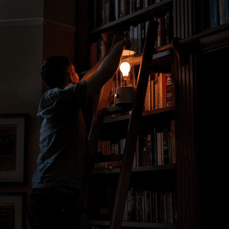 Tala x Farrow & Ball The Muse Portable Lamp, Candlenut White