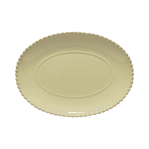 Image showing the Pearl Oval Platter, D34cm, Lilly Green product.