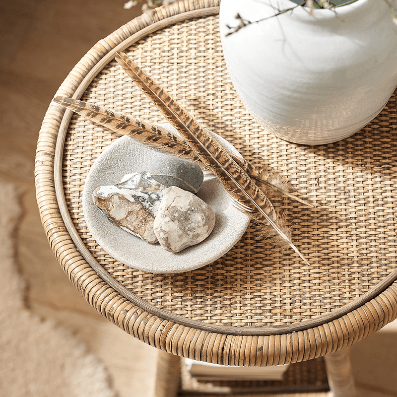 Cartmel Side Table, H57cm, Natural