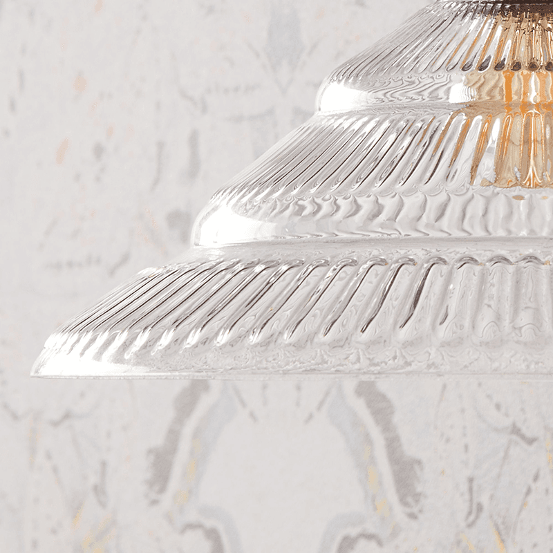 Henrietta Wall Light Shade Only, H12cm x W26cm, Clear Glass