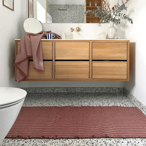 Image showing the Walnut Rug, H60 x W150cm, Rose product.