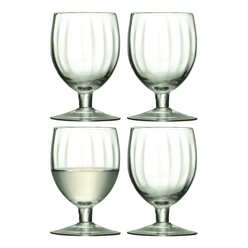 Mia Set of 4 wine glasses, 350ml, partial optic