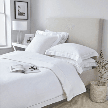 Image showing the Duvet Cover- Santorini Linen, King, White, White product.