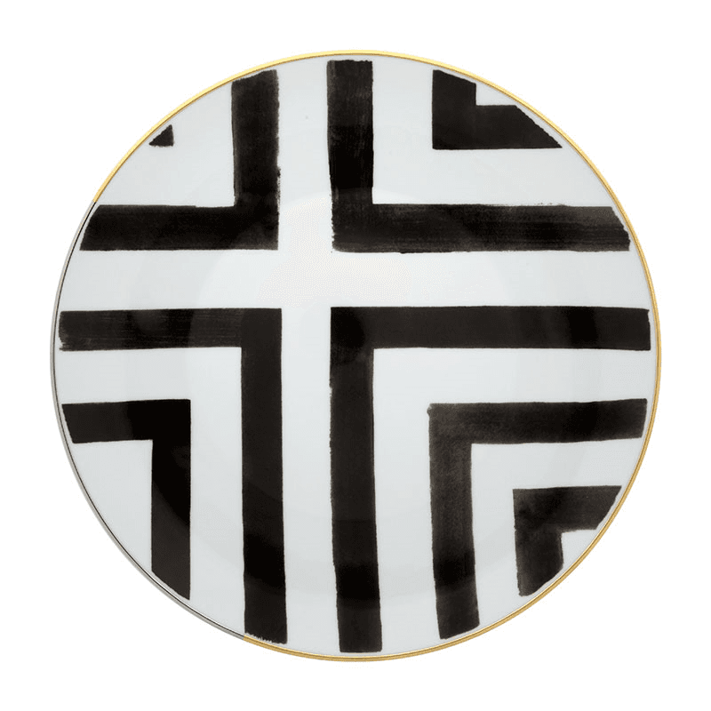 Sol Y Sombra Dinner Plate, D27.6cm, Monochrome