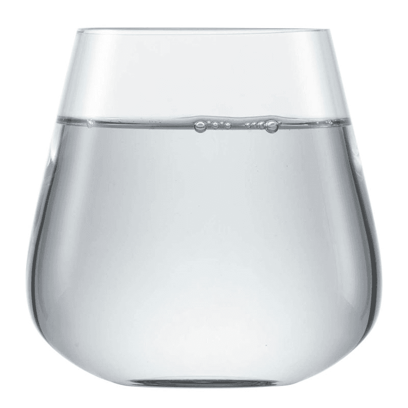 Vervino Set of 4 Crystal Water Tumblers, 398ml, Clear