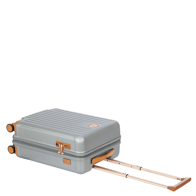 Capri Carry-on Suitcase, H55 x L38 x W23cm, Silver