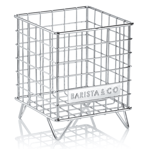 Image showing the Pod Cage coffee capsule storage, 18 x 14 x 14cm, Steel product.