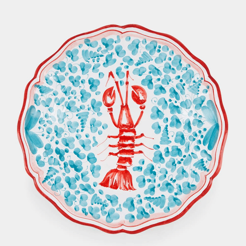 Menagerie D’été Plate, D28cm, Blue