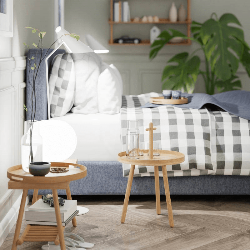 Pick Me Up Side Table, H66 x W45cm, Oak