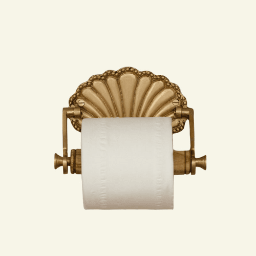 Image showing the Shell Toilet Roll Holder, Brass product.