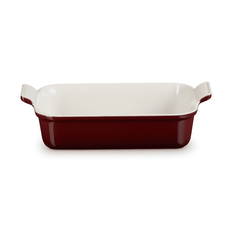 Stoneware Heritage Rectangular Dish, 26cm, Garnet