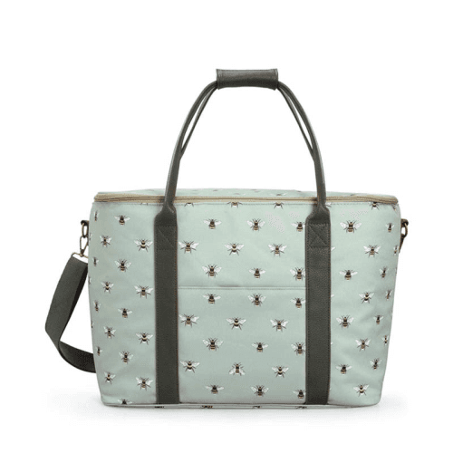 Image showing the Bees Picnic Bag, Pale Green product.