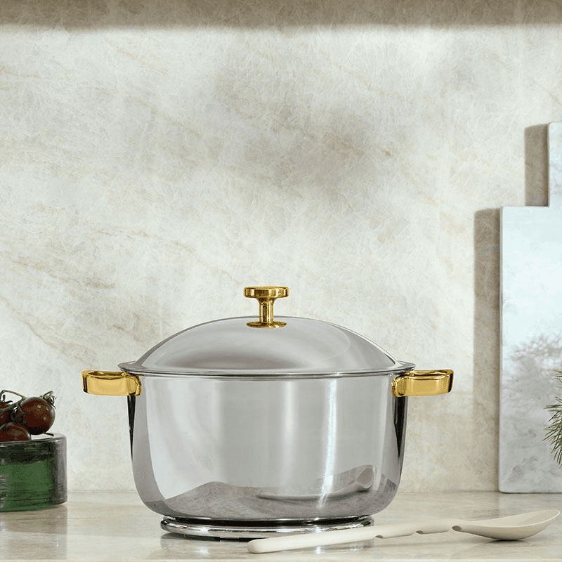 Titanium Perfect Pot Pro, Chrome & Gold