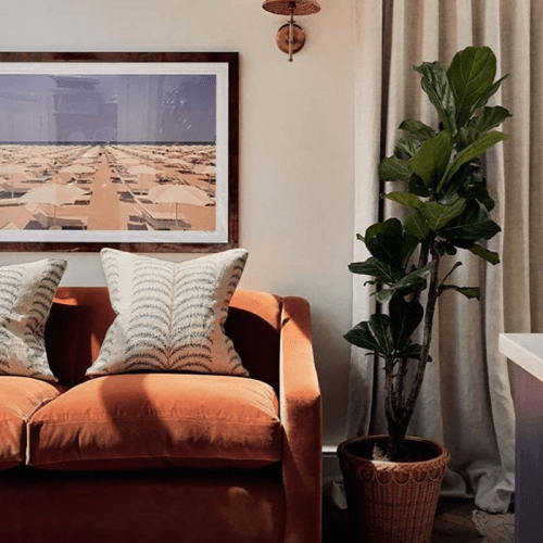 Image showing the Areca Cushion Cover, 56cm x 56cm, Midnight Green product.