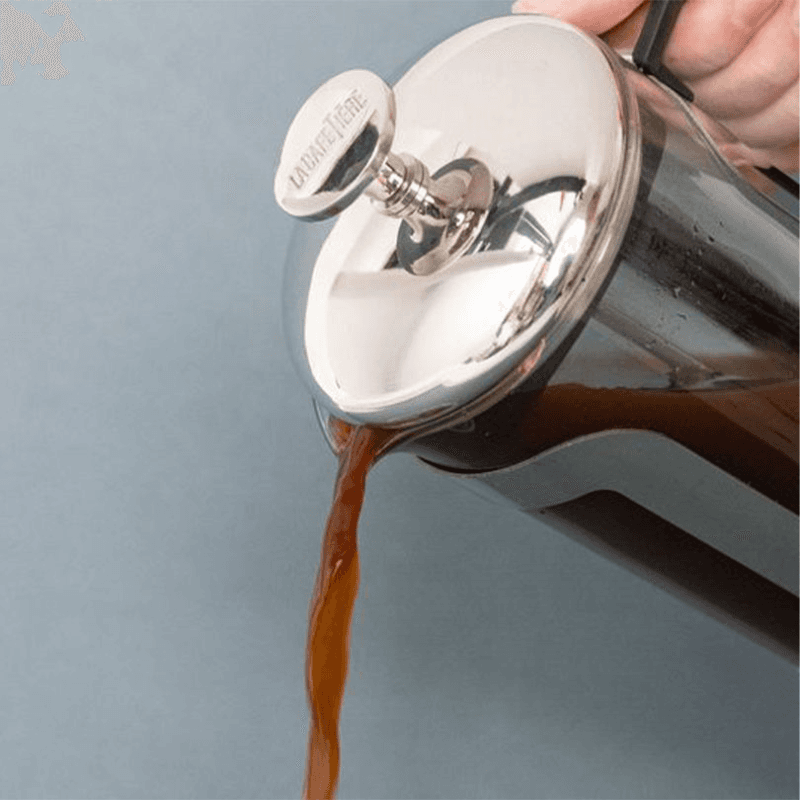 Roma Stainless Steel Cafetière, 12 Cup, Silver