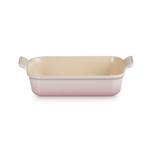 Image showing the Stoneware Heritage Rectangular Dish, 26cm, Shell Pink product.