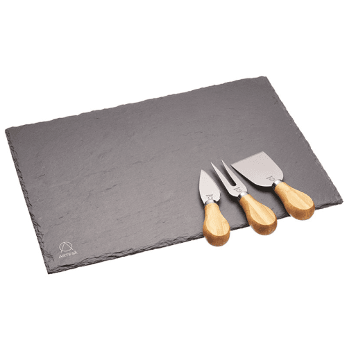 Image showing the Cheese platter set, 35 x 25cm, Slate And Acacia Wood product.