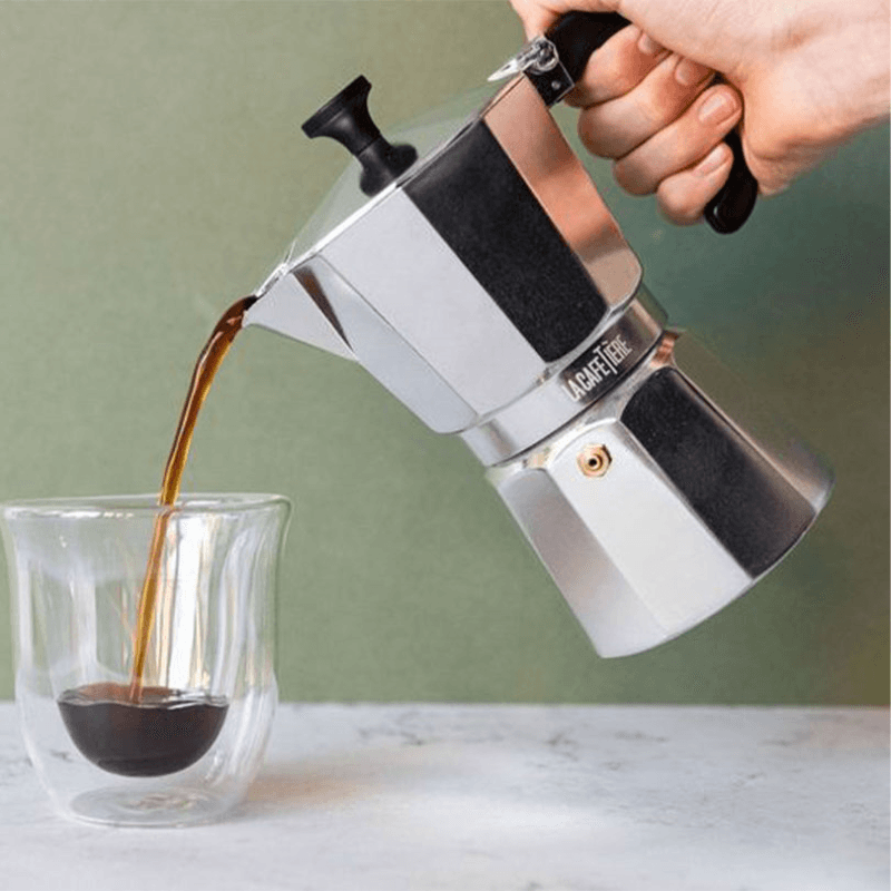 Venice Aluminium Espresso Maker, 3 Cup, Silver