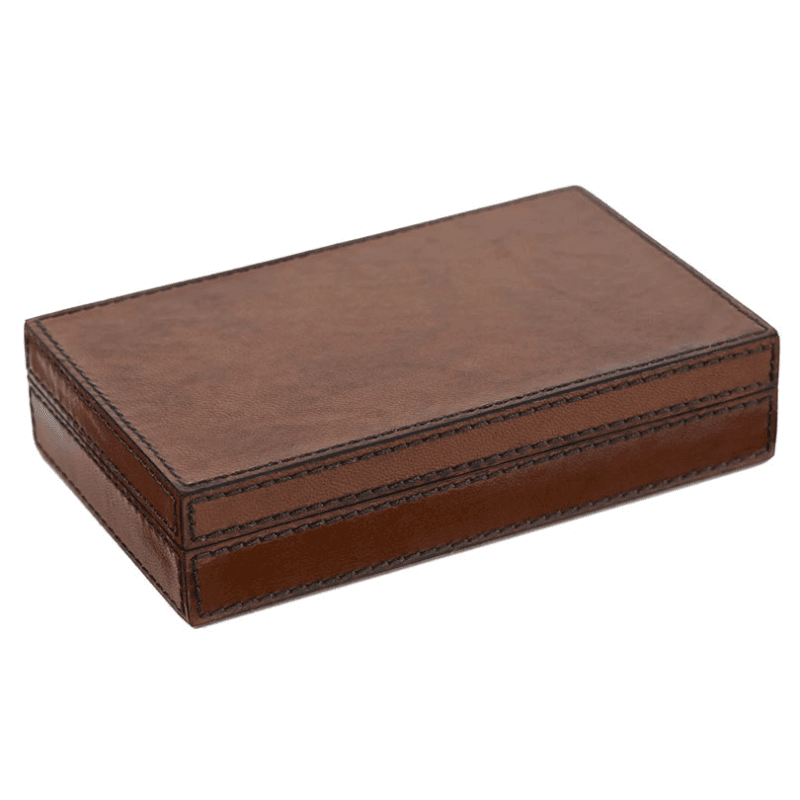 Leather Card and Dice Set