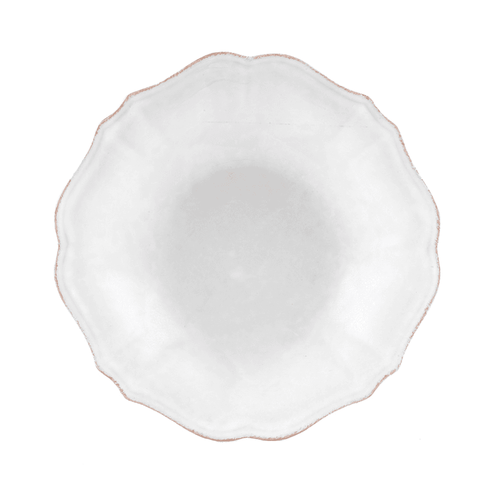 Impressions Set of 6 soup/pasta plates, 24cm, White