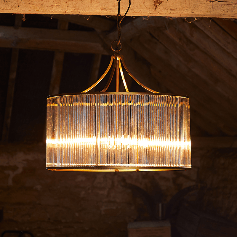 Artemis Circular Chandelier, H56cm x W60cm, Antique Brass