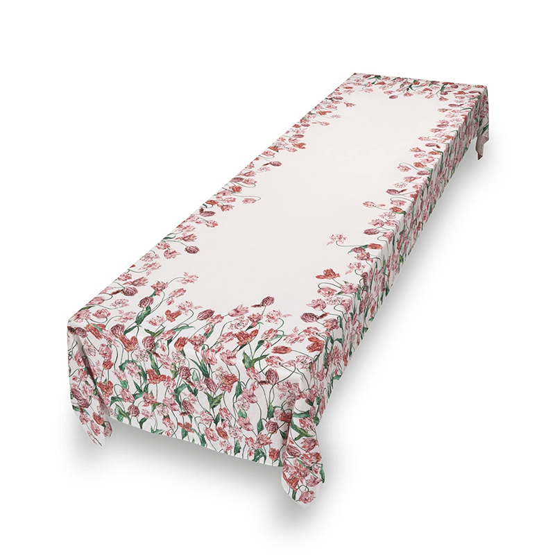 Tulip Tablecloth, L165 x W380cm, Pink