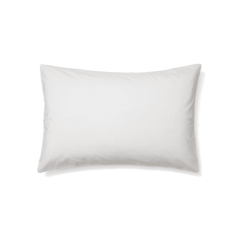 Relaxed Cotton Pair of Standard Pillowcases, Snow