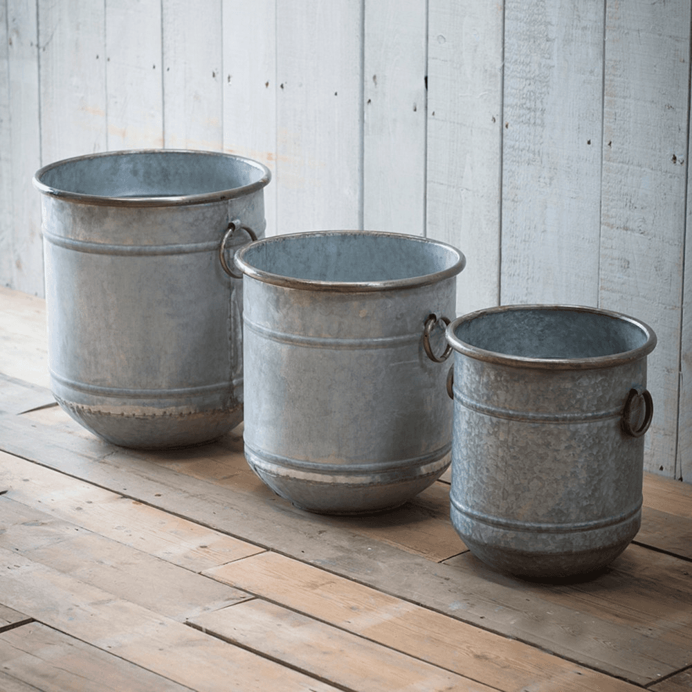 Malmesbury Set of 3 Planters, Grey
