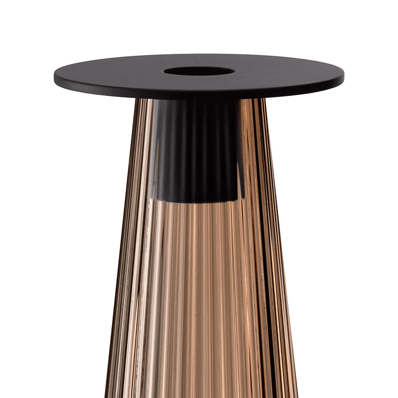 Beacon Candle Holder, H22cm, Jet Black