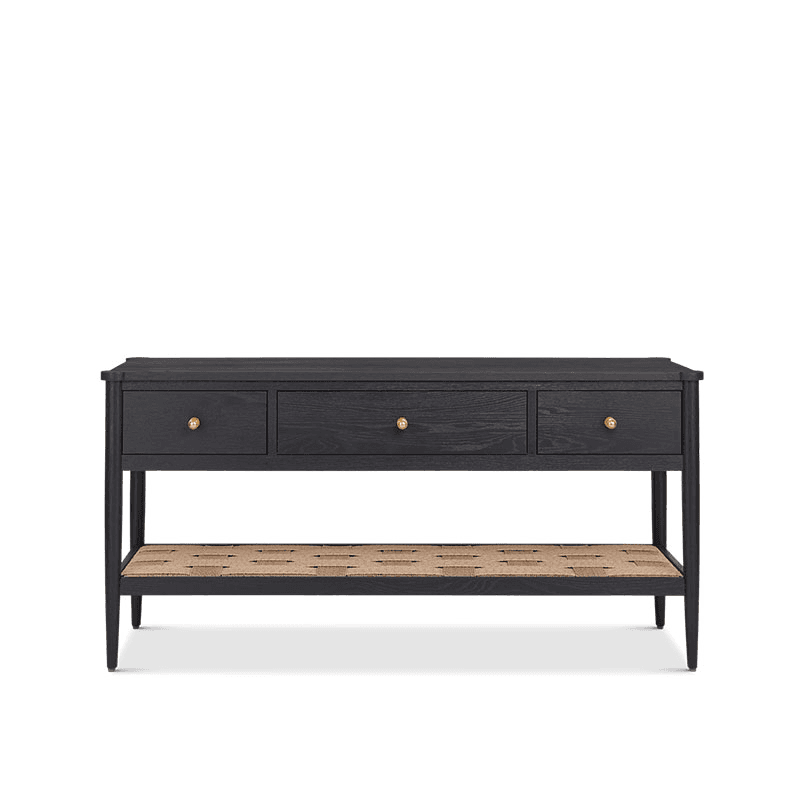 Frome Console Table, Warm Black
