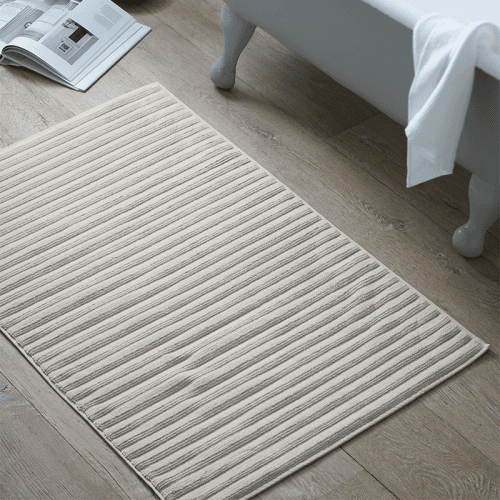 Image showing the Rib Hydrocotton Bath Mat, Large, Oatmeal product.