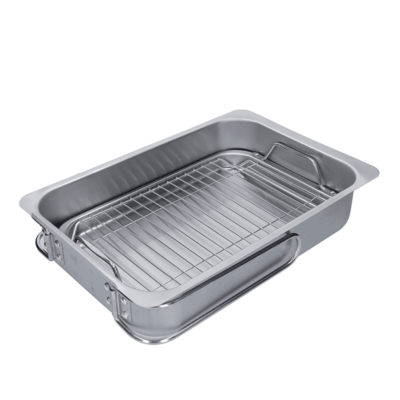 Home Made Smoking oven with lid, 37 x 27cm, Stainless Steel