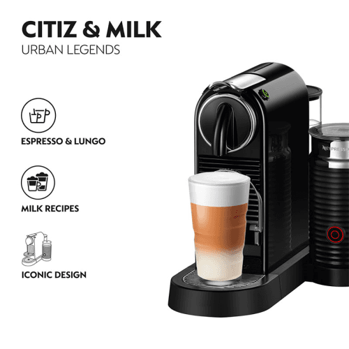 Image showing the Citiz with Aeroccino Coffee Machine, Black product.