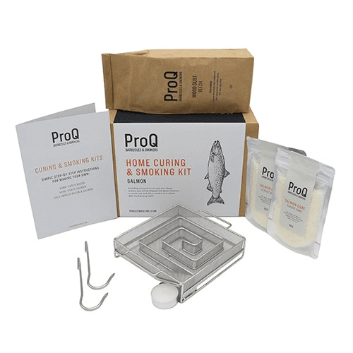 Salmon cold smoking & curing kit, White/Beige/Silver