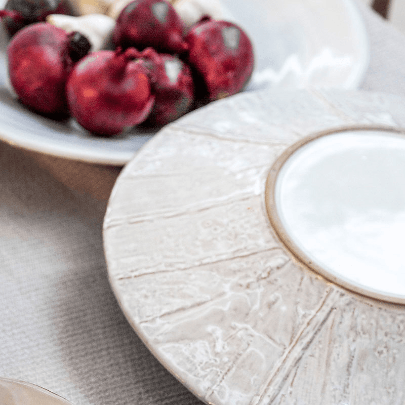 Ithaca Meze Plate, D34cm, White