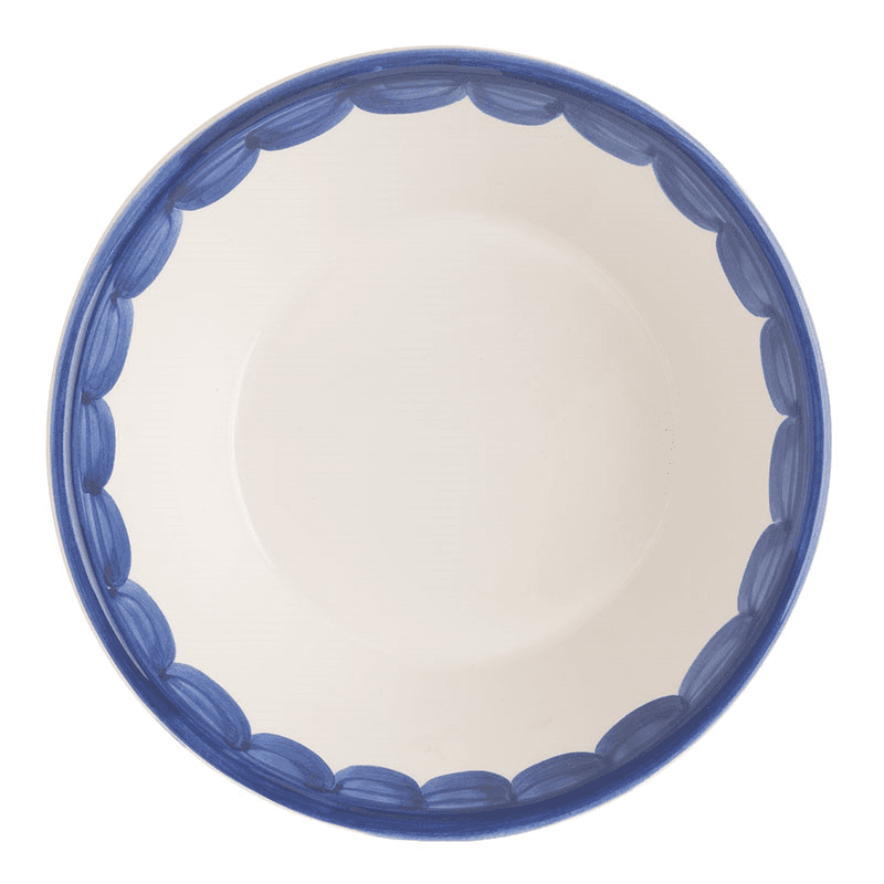 Scallop Set of 2 Bowls, D16cm, Blue