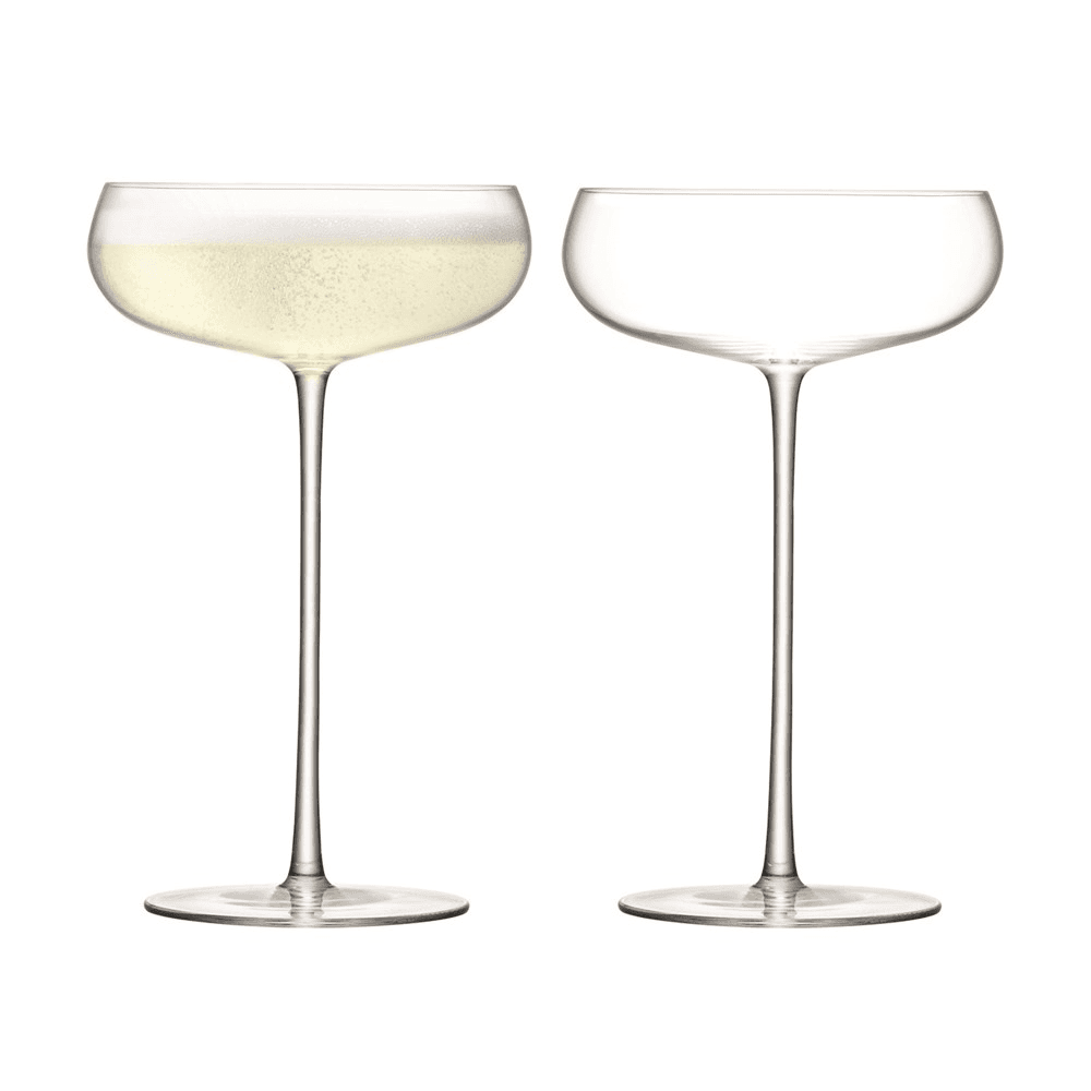 Wine Culture Pair of champagne saucer, 320ml, clear