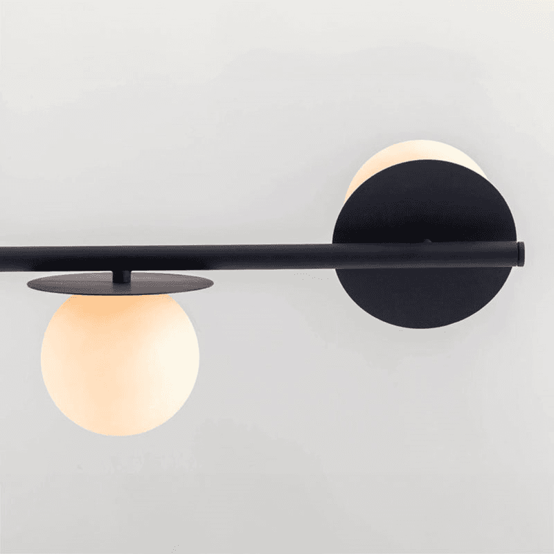 Disk Opal Pendant Light, H108cm, Charcoal