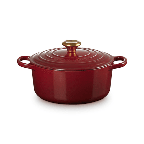 Image showing the Signature Cast Iron Round Casserole, 24cm, Garnet product.