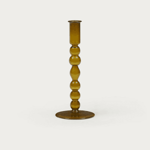 Image showing the Floella Candle Holder, H22cm, Olive product.