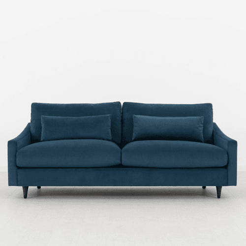 Image showing the Model 07 Velvet 3 Seater Sofa, Teal product.