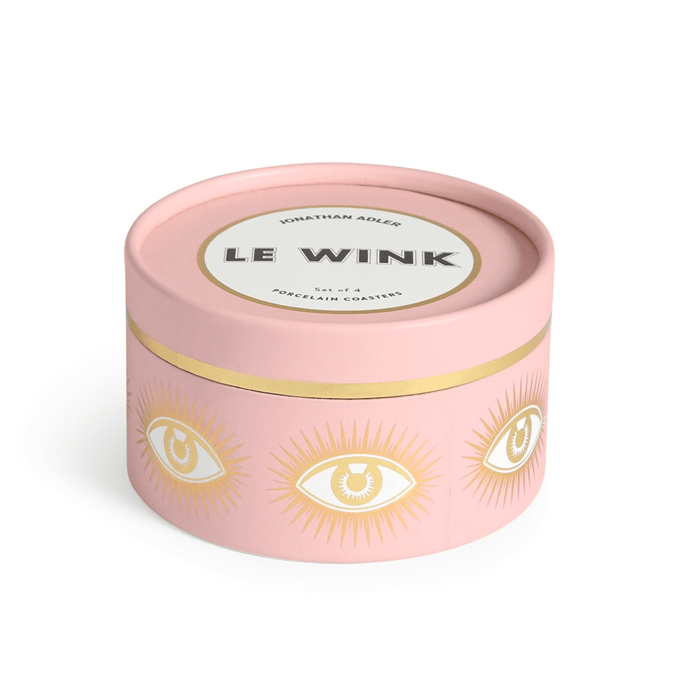 Le Wink Set of 4 Coasters, D10cm, Multi
