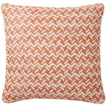 Cushion, Square, Chiltern Linen, Orange, Small, 43cm