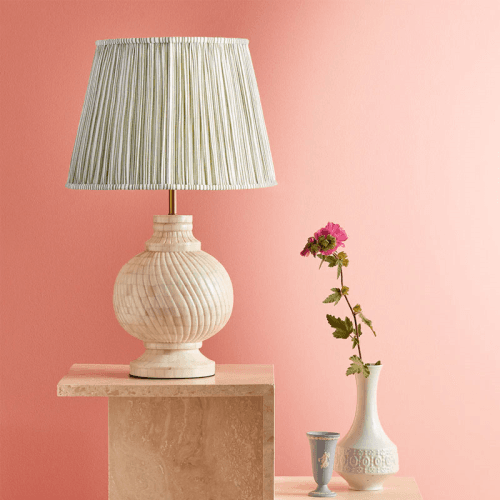 Image showing the Sarika Table Lamp, Off White Bone, 35cm product.
