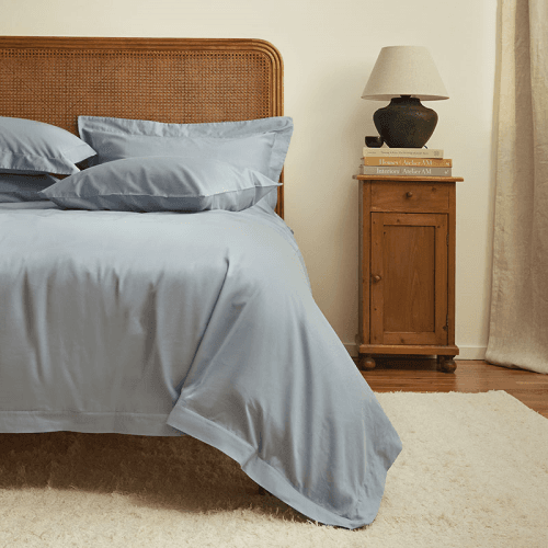 Image showing the Edged Percale  Duvet Cover, Superking, Nordic Sky product.