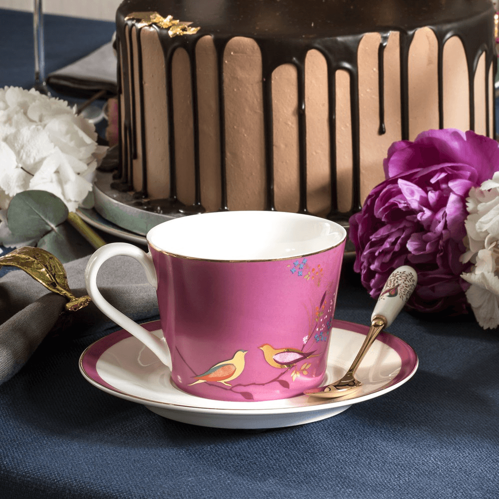 Chelsea Collection Teacup and saucer, 20cl, pink