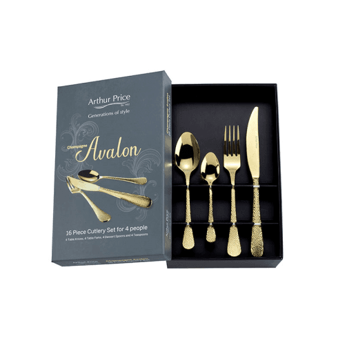 Image showing the Avalon 16 Piece Cutlery Set, Champagne product.
