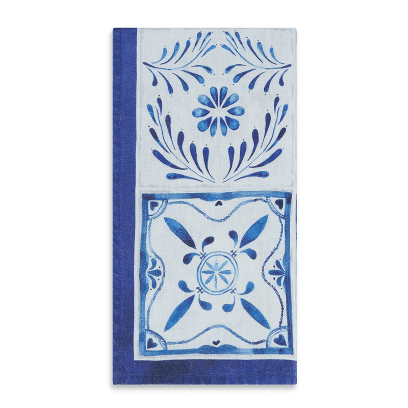 Azulejos Napkin, L50 x 50cm, Blue