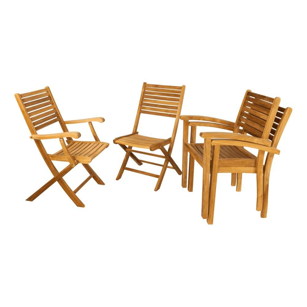 Sumatra Folding Dining Chair, Teak