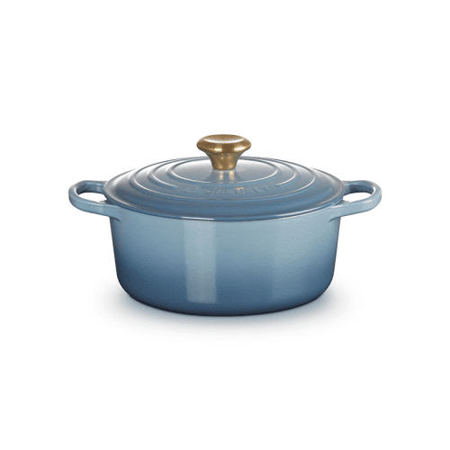 Image showing the Signature Cast Iron Round Casserole, 28cm, Chambray product.